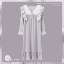 Wife Slys sleeping dress fall Womens pure cotton long sleeves 2021 The new French court princess Wind Spring and Autumn Sleeping Clothes