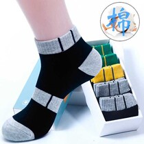 Sports socks mens cotton socks in spring and autumn deodorant children Basketball junior high school students cotton large size thick models