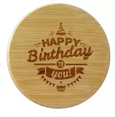 DIY personalized cup cover to figure custom mug bamboo cover sealing cover wooden cover carving logo lettering birthday gift