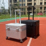 Металлический чемодан, металлическая камера, коробка, алюминиево-магниевый сплав, 18 дюймов