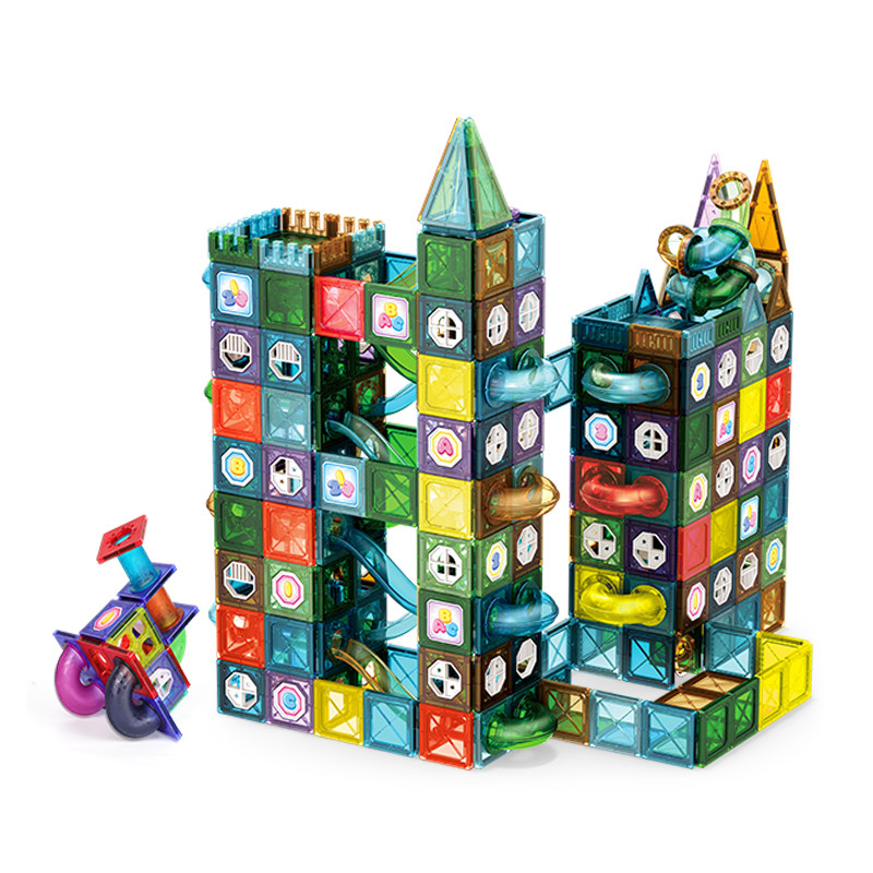 Newchi Children Color Window Magnetic Sheet Puzzle Building Blocks Assembly Boy Girl Magnet Magnet 2 Year Old Toddler Toy 6