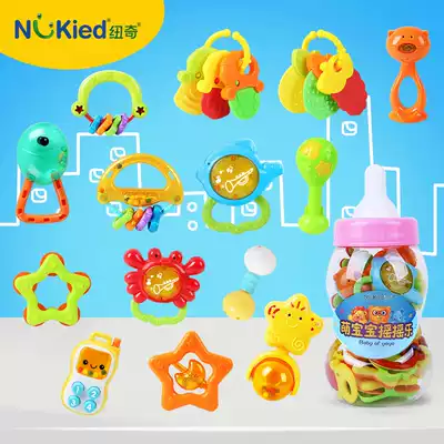 Newcastle baby hand bell toy 0-1 year old newborn baby puzzle gear fixer toy 0-3-6-12 months