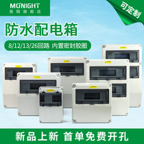 Outdoor waterproof site temporary distribution box two or three plastic portable wall-mounted industrial socket box maintenance empty box