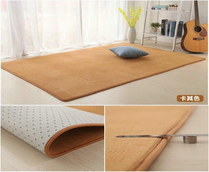 Nhung san hô dày thảm phòng khách bàn cà phê thảm phòng ngủ đầy đủ thảm trải giường tatami chiếu tatami có thể được tùy chỉnh