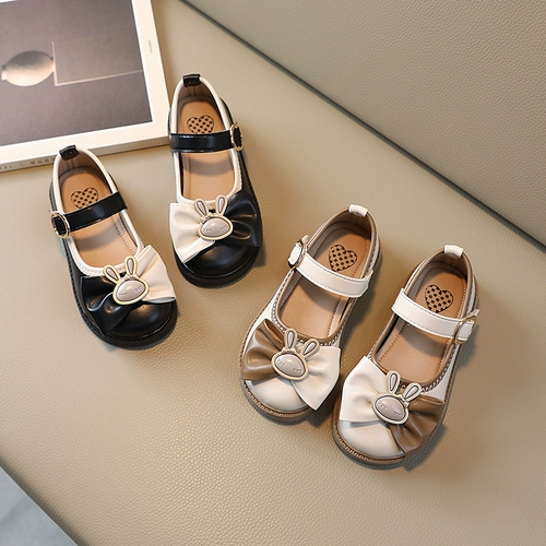Детская обувь для кожаной обуви, милые детские универсальные туфли с бантиком для принцессы, в корейском стиле, в западном стиле
