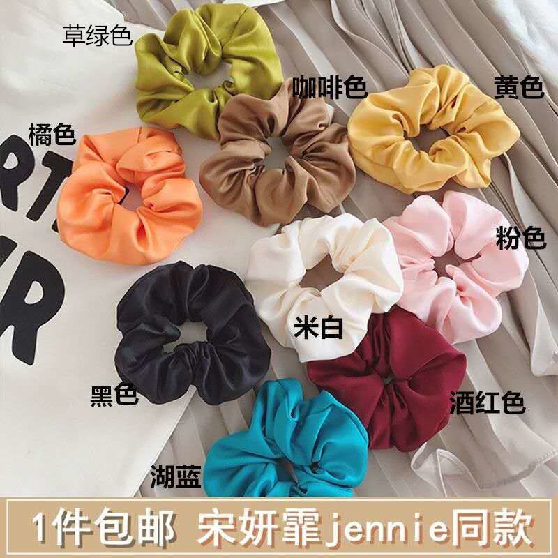 jennie same net red hair ring pig large intestine ring ins nets red Japan-ROK brief adolescent girl cute fat bowel hair ring