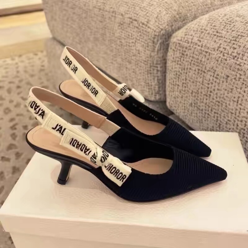 Quality Assurance! Knitted Butterfly Sandals for Women 2026 Vintage Fabric Letter Closed-Toe Kitten Heel High Heels Quality Assurance! Knitted Butterfly Sandals for Women 2026 Vintage Fabric Letter Closed-Toe Kitten Heel High Heels