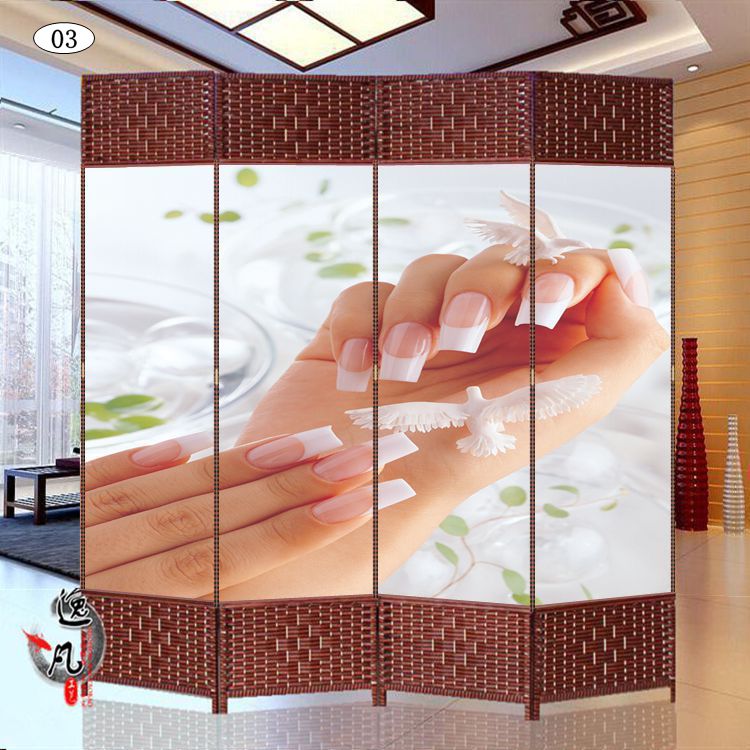 Vách ngăn màn hình hiên thời trang hiện đại màn hình gập phòng ngủ thẩm mỹ viện châu Âu TCM Health SPA club có thể được tùy chỉnh - Màn hình / Cửa sổ vách gỗ đẹp
