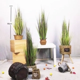 Моделирование тростниковой трава, собачья хвостовая трава, трава, травяная горшка, сушеные цветы, пувей, внутренняя сеть красного декоративного украшения