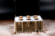 Net red bar cocktail Cup banquet meets the same moonlight treasure box dry ice theme beverage smoke box dessert plate