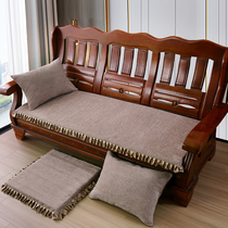 Pure Color Cushion Red Wood Solid Wood Sofa Cushion Simple modern High density sponge cushion Old Wooden Benches Seat Cushion