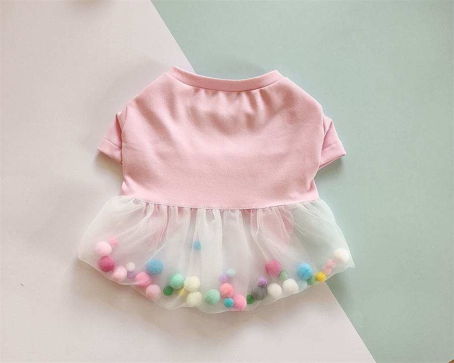 hum custom fa dou clothes corgi ying dou myna bully teddy fat dog ice cream color ball skirt
