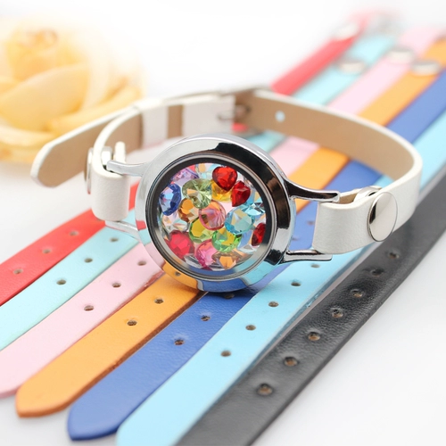 Ремешок для часов, браслет, стеклянные часы, открывающийся кулон, металлический аксессуар