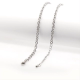 Универсальная цепочка до ключиц из нержавеющей стали из жемчуга, подвеска, аксессуар, цепь, 5mm