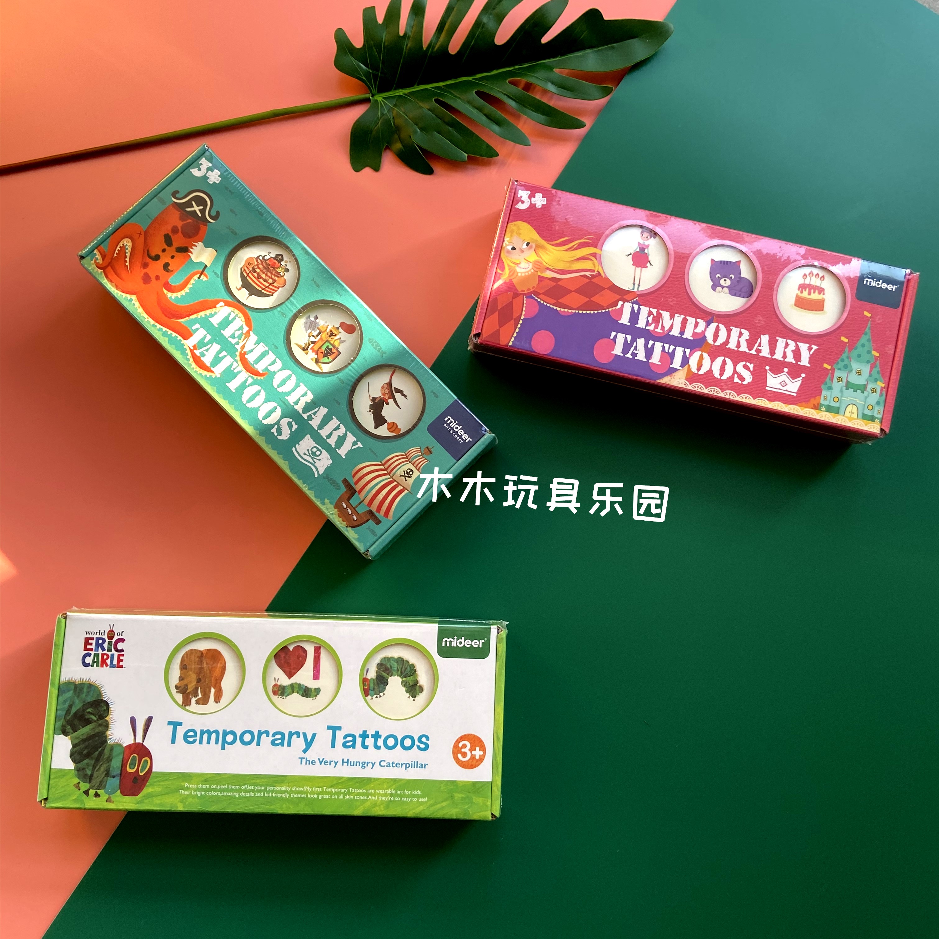 MiDeer Miraffe Child Tattoo Sticker Princess Waterproof Male Girl Baby Sticker Hand Nail Sticker Creative Cartoon