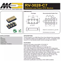 RV-3028-C7-TA-QC clock circuit module crystal oscillator 32 768K 32 768KHZ SMD-8
