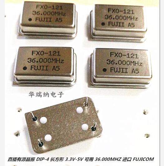 IN-LINE ACTIVE CRYSTAL OSCILLATOR DIP-4 OSC RECTANGULAR 36M 36MHZ 36 000MHZ 3 3V 5V