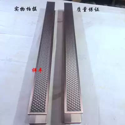 Large door handle stainless steel bronze anti-theft solid wood glass door pull door handle thickened armrest Chinese antique