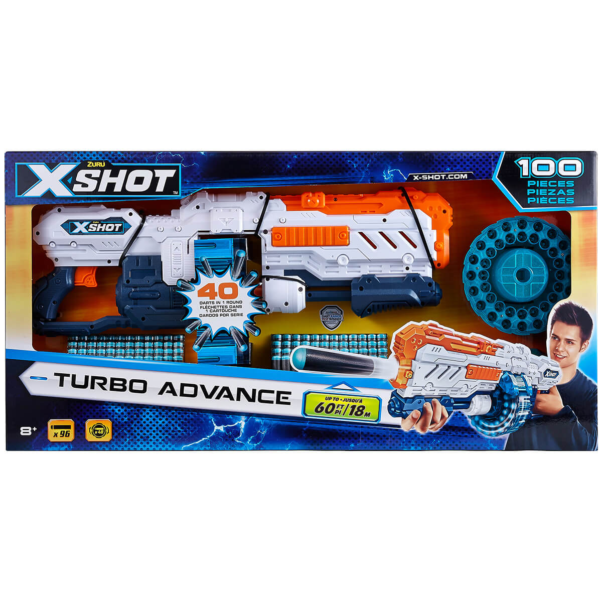 Купить Мягкие пистолета пули zuru非凡系列40发大容量涡轮发射器男孩儿童玩具枪xshot 软弹枪 в ...