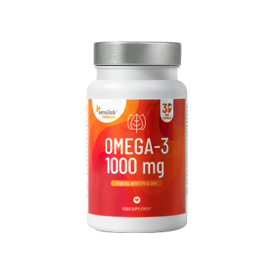 Sensilab进口高纯度1000mg深海鱼油omega3软胶囊中老年非鱼肝油