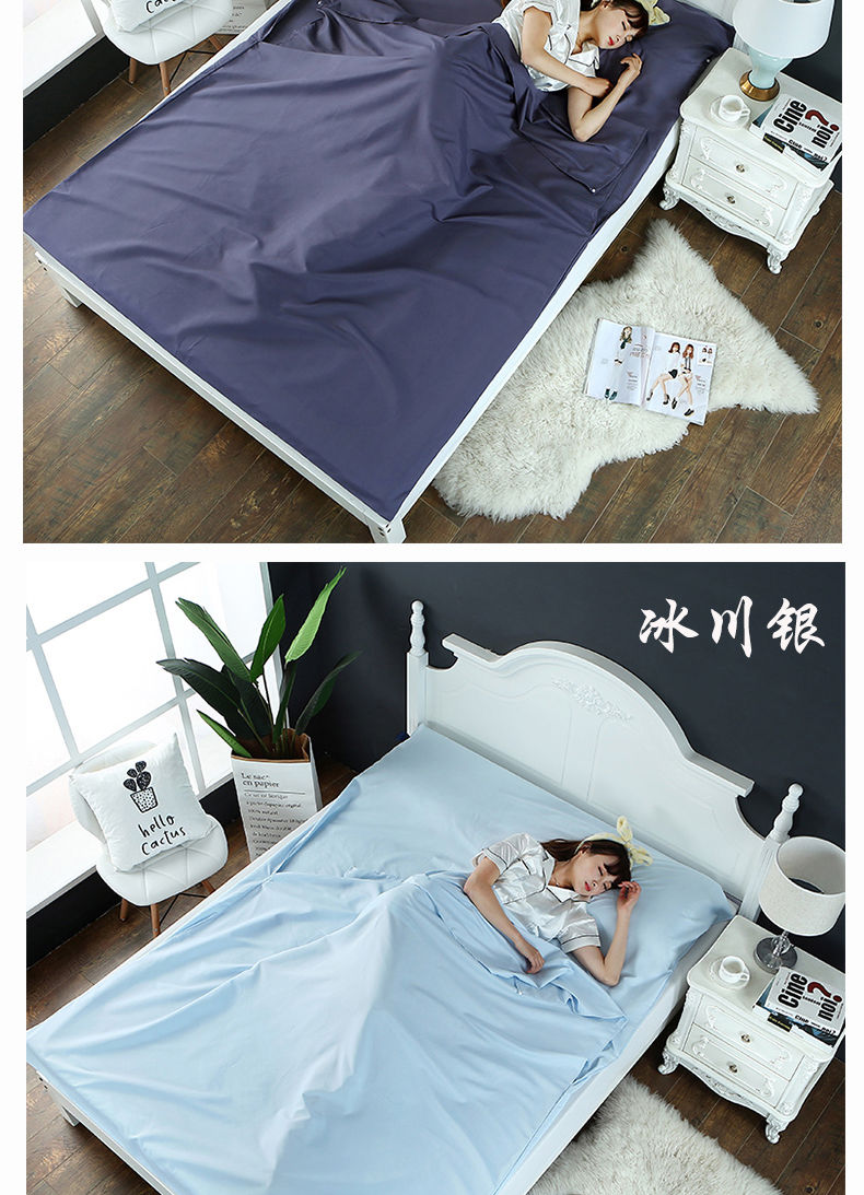 Du lịch bẩn túi ngủ người lớn du lịch khách sạn khách sạn chăn di động bao gồm đôi du lịch giường lanh trong nhà - Túi ngủ túi ngủ cho bé sơ sinh