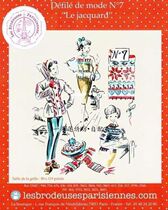 French imported DMC cross stitch self-matching kit drawing printing LBP French Magazine-Paris Fashion Festival 7