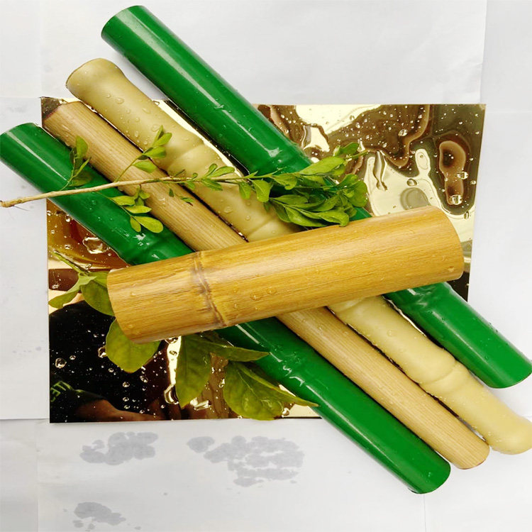 Stainless steel simulation bamboo tube paint imitation bamboo color round tube square tube special-shaped tube protective fence fence wood grain tube