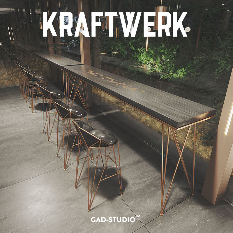 Bar Table Solid Wooden Table Table & Chair Combined Dairy Cafe Clean Bar Wall Bar Bar Bar Long Table