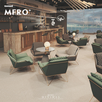 Coffee shop sake bar music hall rest area booth dessert milk tea shop sales negotiation dining table and chair combination