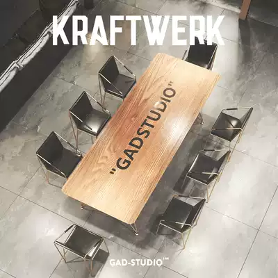 KRAFT simple modern solid wood conference table long table and chair combination negotiation reception office table
