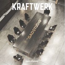 KRAFT Black Gold Brief Modern Solid Wood Meeting Table Long Table Chairs Combine Talks To Receive Office Table Big Table