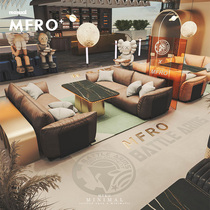 Industrial Wind Café Milk Tea Restaurant Table And Chairs Combined Dining Room Sofa Lounge Sofa Lounge Reception Clear Bar Sofa