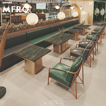 Themed Catering Shop Dining Room Clear Bar Custom Cassette Soft-wrap Box Sofa Leaning Against Wall Table And Chairs Combined Commercial Hot Pot