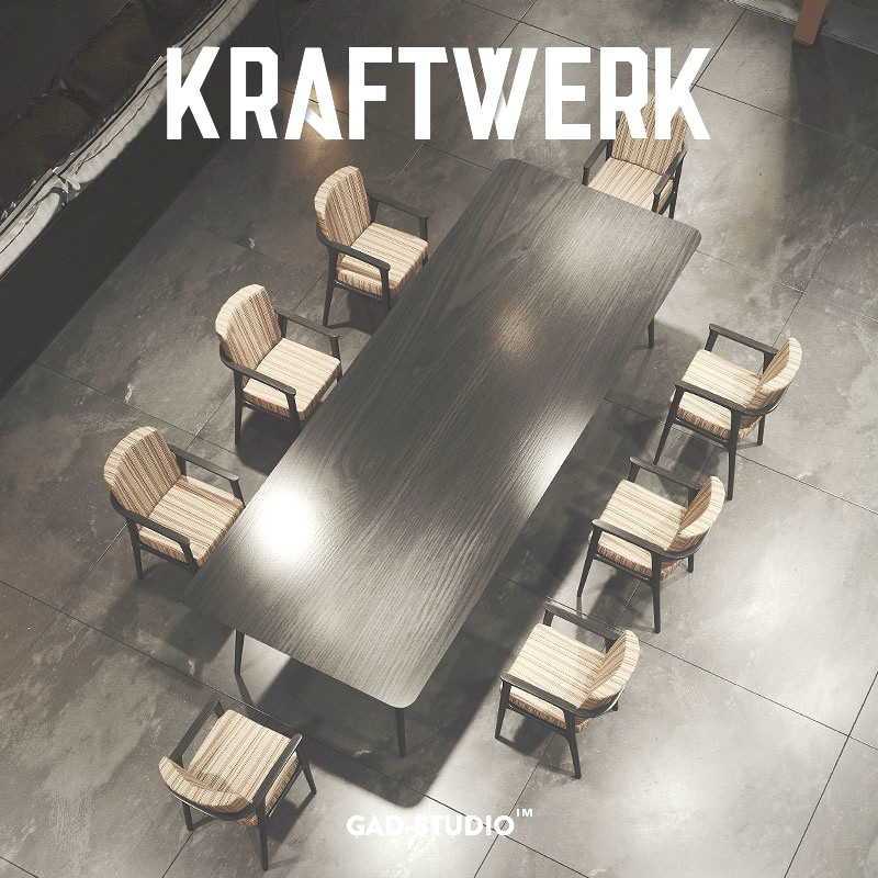 KRAFT brief modern solid wood meeting table large table and chairs combined in talks to pick up the guest desk