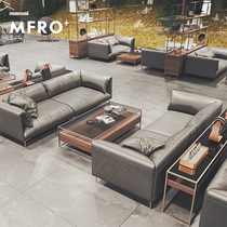 Genuine Leather Light Extravaganza FLOOR ROOM 4S HOTEL CLUBHOUSE RECEPTION IN TALKS SOFA COMPOSITION OFFICE CLEAR BAR