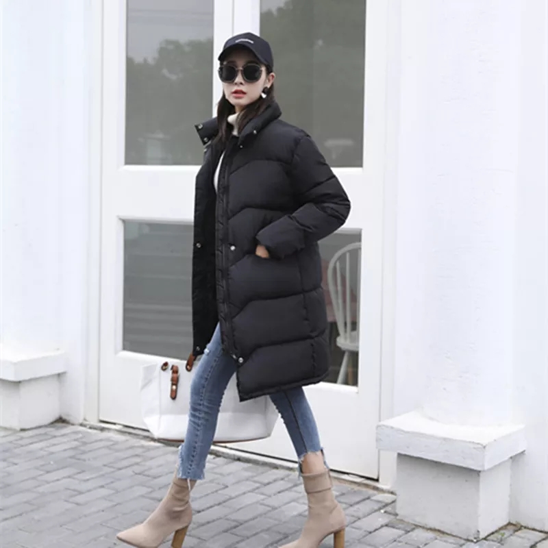 bán Anti-mùa rõ ràng xuống bông len áo bông áo khoác mùa đông 2019 phụ nữ mới bông Quần áo trong phiên bản dài Hàn Quốc lỏng lẻo