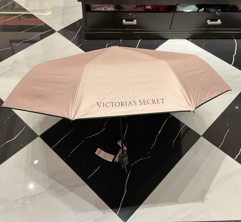 Victoria's Secret Genuine Product Vs. Victoria's Secret Sunshade and Rain Umbrella, Pink Folding Umbrella, Sun Protection, in Stock