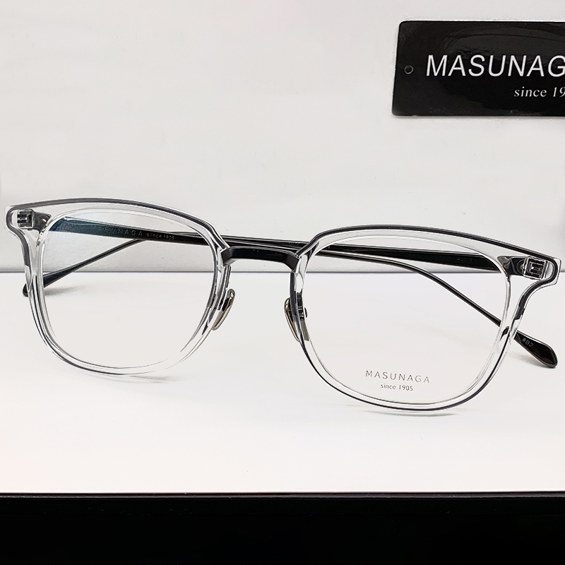 Masunaga Japan Handmade Lightweight Comfortable Retro Large Frame Unisex Prescription Eyeglass Frame Gms-823 Masunaga Japan Handmade Lightweight Comfortable Retro Large Frame Unisex Prescription Eyeglass Frame Gms-823