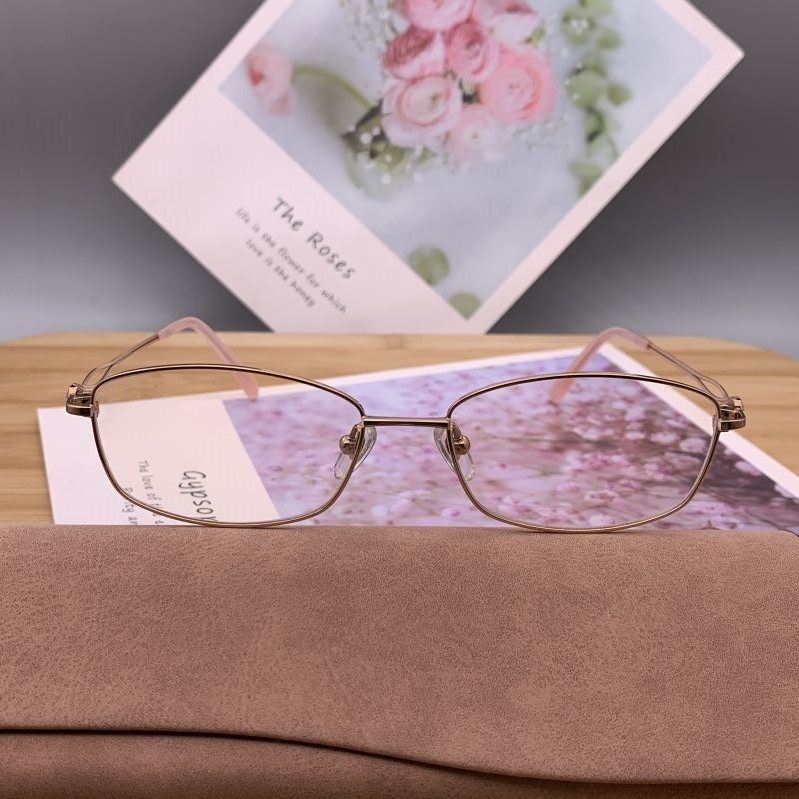 Ultra light fashion trend high - end literary and art women's full frame pure titanium small frame myopia glasses frame H0698