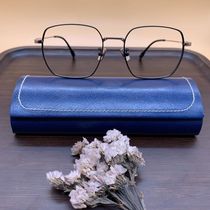 High-end ultra light fashion polygon trend men and women full frame pure titanium art neutral myopia frame 68310