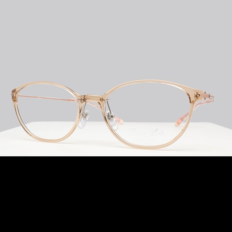 Charmant Titanium Eyeglass Frames for Women, Oval Shape, Lightweight, Can Be Fitted with Prescription Lenses, Model Xl2949 Charmant Titanium Eyeglass Frames for Women, Oval Shape, Lightweight, Can Be Fitted with Prescription Lenses, Model Xl2949