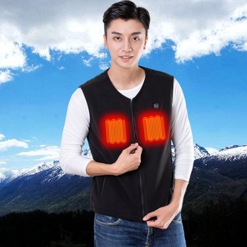 Charging electric hot waistcoat Heating Vest Heating Riding Ski warm suit Winter Anti-chilling clothes for men and women