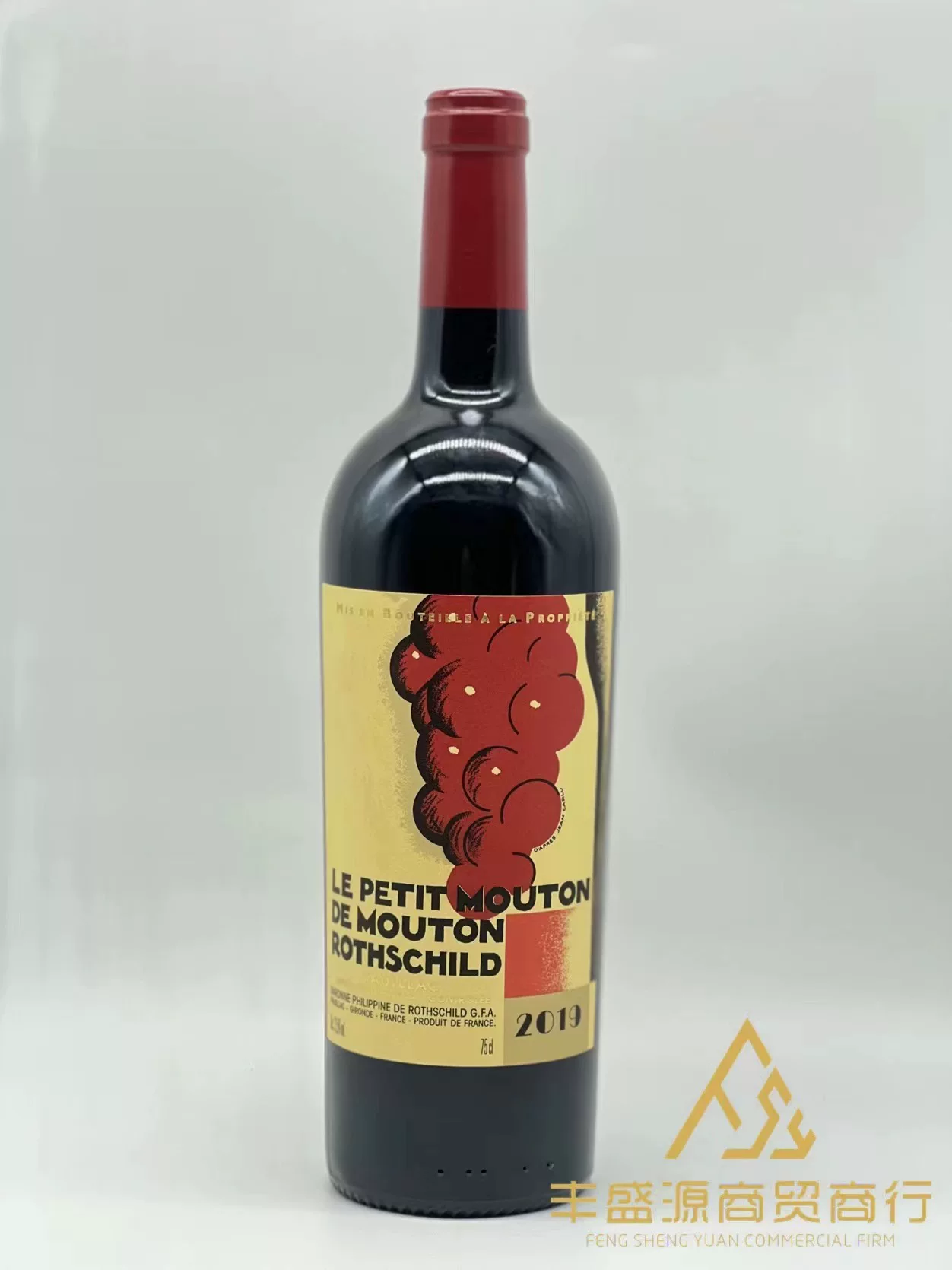 Французская оригинальная бутылка винодельня Moutong Департамент бренд Красное Вино Mouton de Mouton Rothschild 09/19/19