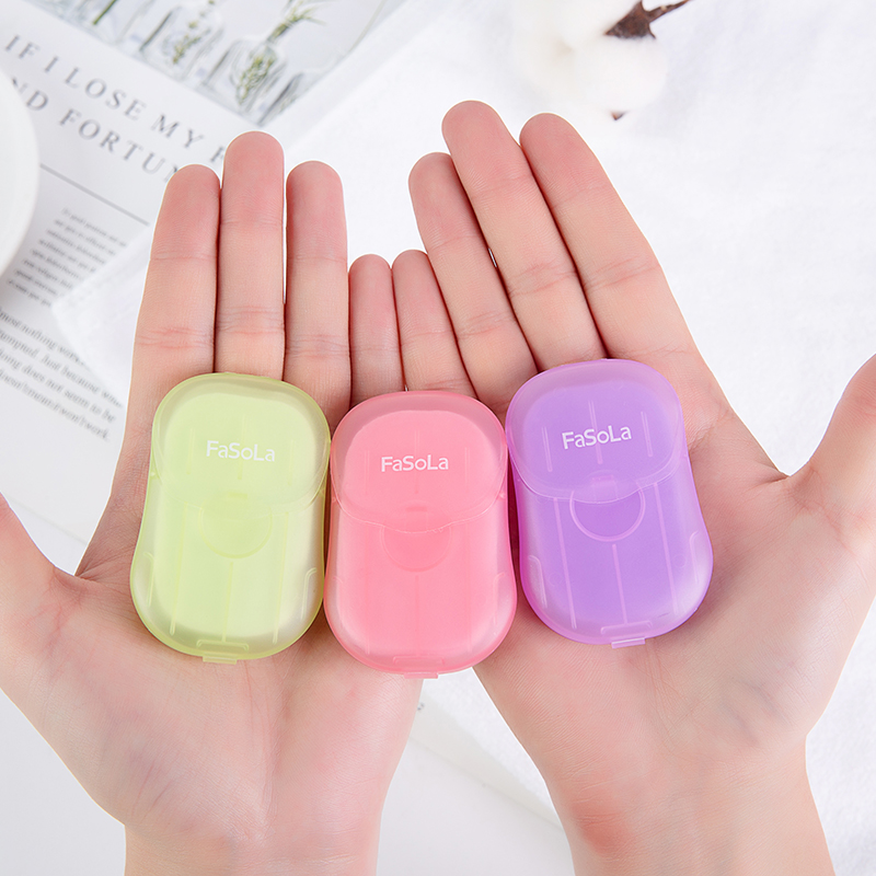 Travel portable soap piece disposable soap paper hand wash soap tablet portable petal pocket portable hand sanitizer