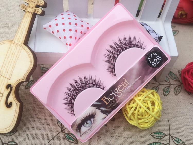 Spot được ban hành 包邮 loạt 828 lông mi giả tự nhiên thực tế chéo dày trang điểm nude dài trang điểm cô dâu dài - Lông mi giả lông mi giả