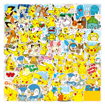80 Pikachu Stickers Pokémon Pokémon Stickers Tide Box Stickers Tide Brand Luggage Stickers