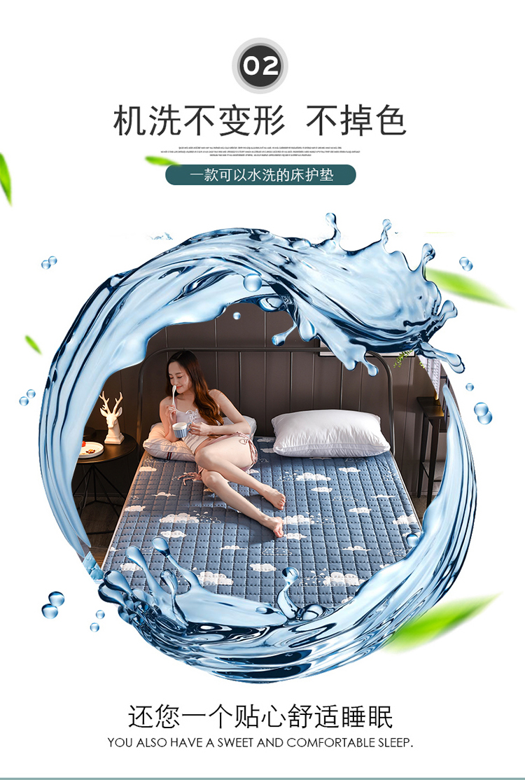 Mùa hè nệm mỏng đệm mềm 1,8x2.0 m chăn đáy 1,5m trải giường nhà bè mùa 1.2 - Nệm nệm cao su nhập khẩu