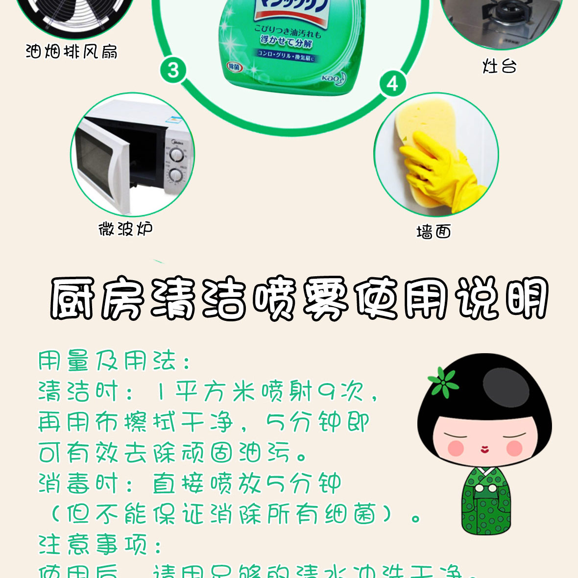Nhà bếp Kao nguyên bản Nhật Bản phân hủy bọt mạnh mẽ để xịt dầu phạm vi máy hút bụi 400ml - Trang chủ 	nước tẩy rửa bồn cầu tốt nhất