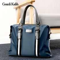 CEANLI KALH handbag mens computer file briefcase business shoulder messenger bag casual Oxford canvas
