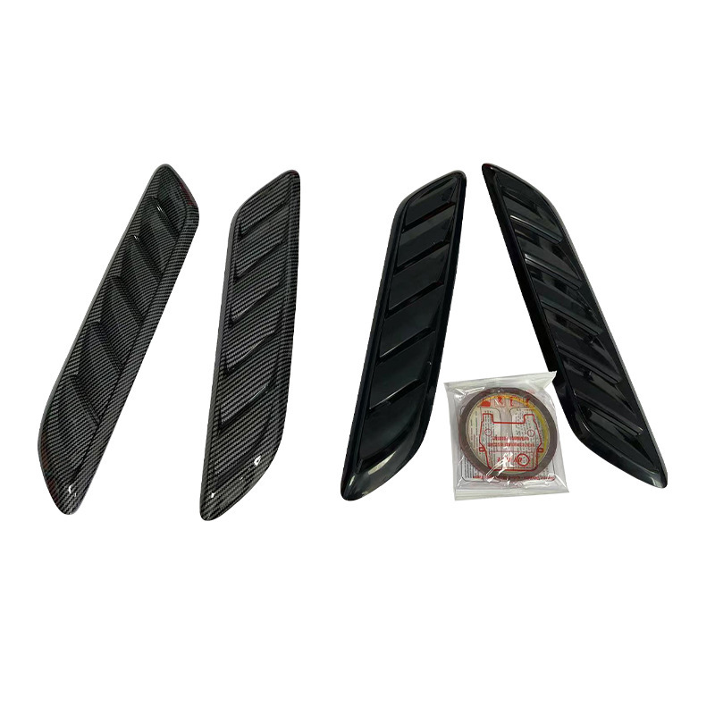 Universal Car Decorative Hood Left and Right Fake Air Vents Sticker, Personalized Creative Engine Air Intake Modification